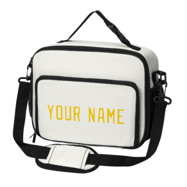 Maßgeschneidertes Weiß Gold Lunch-Tasche