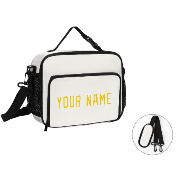 Maßgeschneidertes Weiß Gold Lunch-Tasche