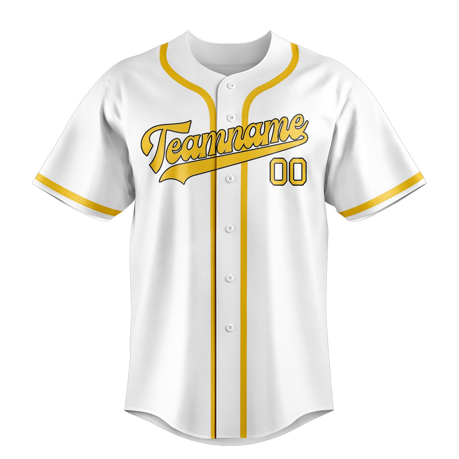 Maglia da baseball personalizzata professionale in oro bianco