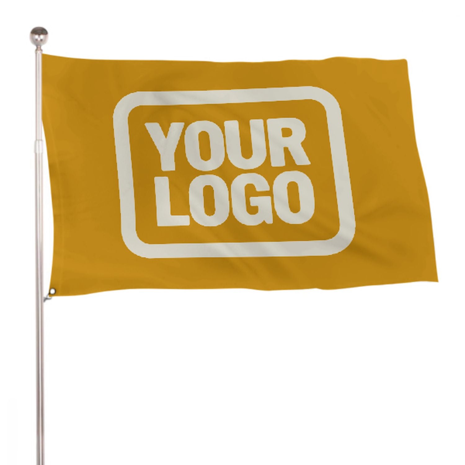 Maßgeschneidertes Gelb Beige Flagge