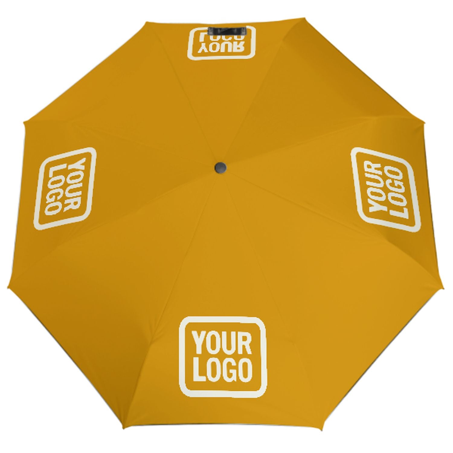Maßgeschneidertes Gelb Beige Automatik-Regenschirm