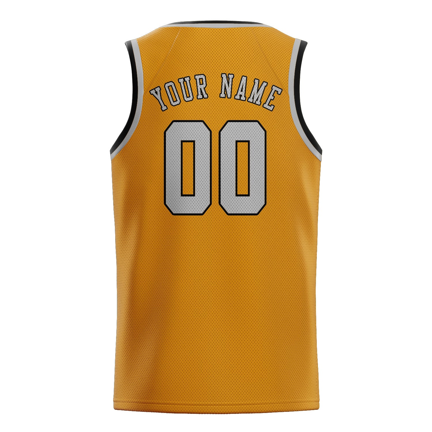 Benutzerdefiniertes Professionelles Gelb Grau Basketballtrikot