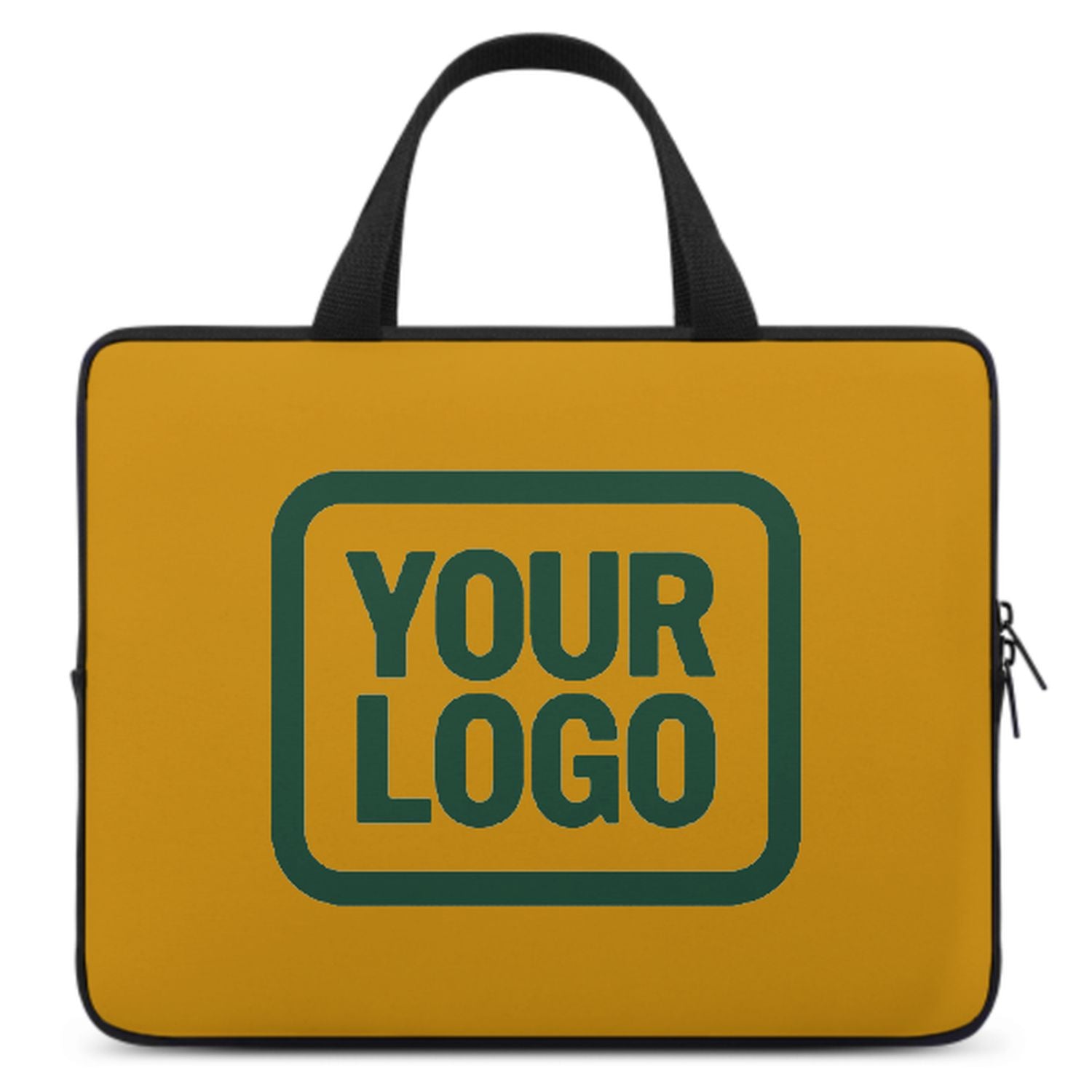 Borsa per laptop personalizzata giallo-verde