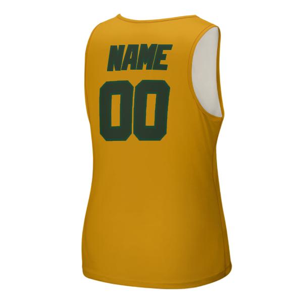 Maßgeschneidertes Gelb Tannengrün Herren Tanktop