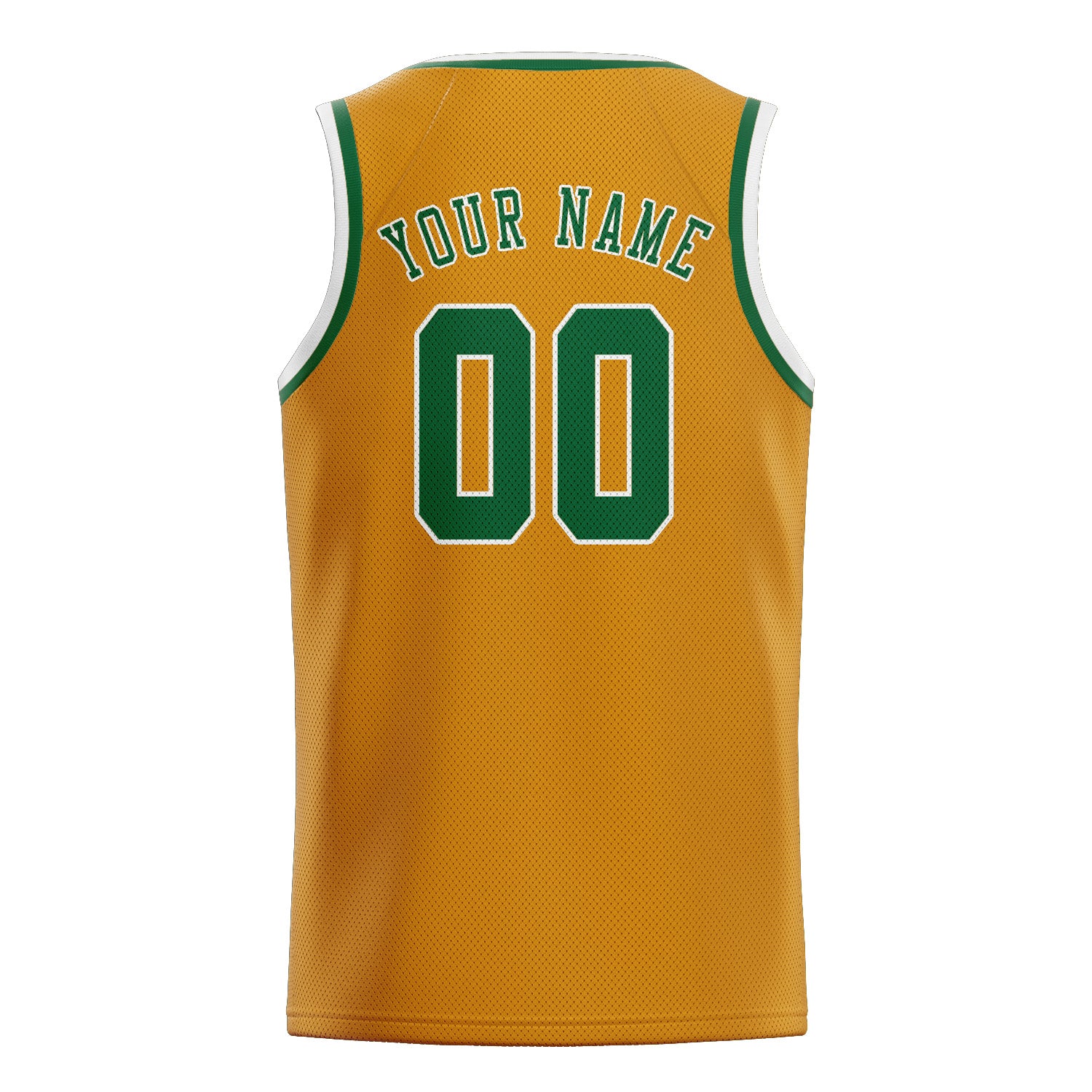 Benutzerdefiniertes Professionelles Gelb Moosgrün Basketballtrikot
