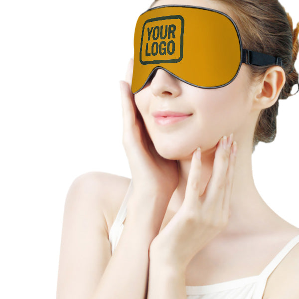 Maßgeschneidertes Gelb Tannengrün Schlafmaske