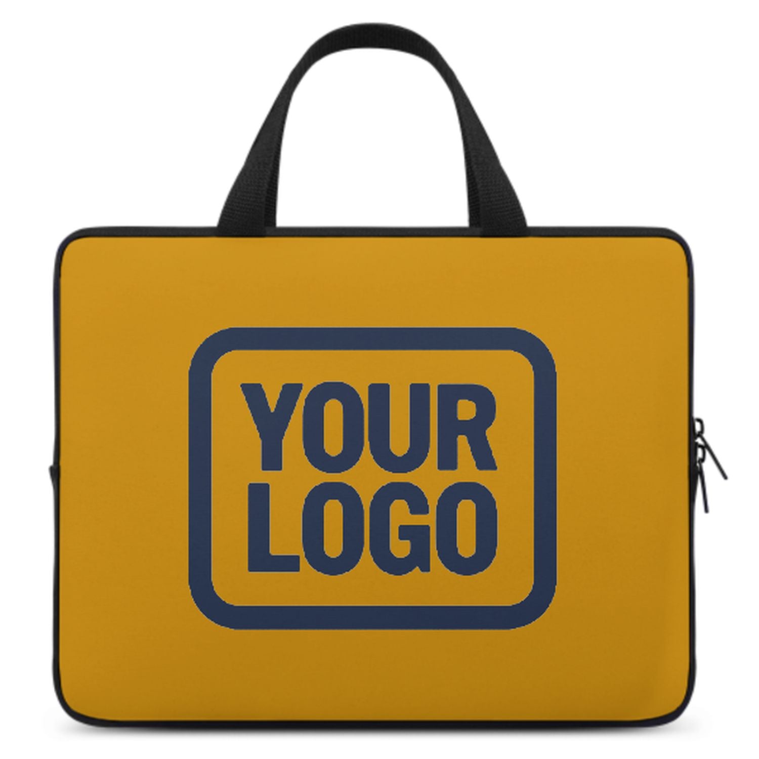 Borsa per laptop personalizzata gialla e blu