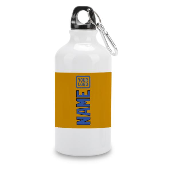 Maßgeschneidertes Gelb Himmelblau Sportflasche