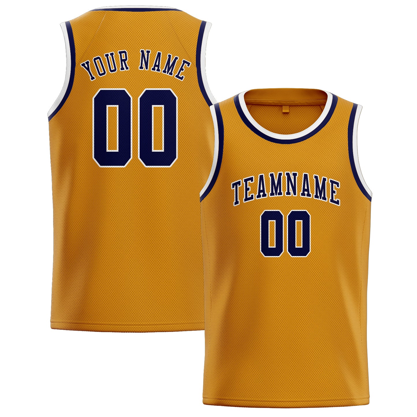 Benutzerdefiniertes Professionelles Gelb Stahlblau Basketballtrikot