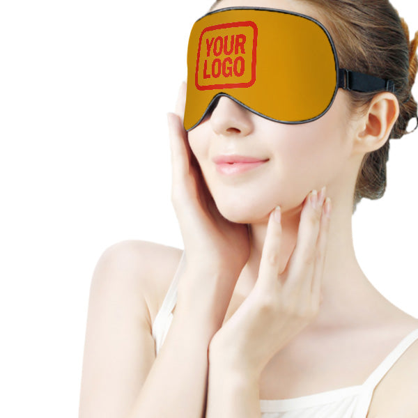 Maßgeschneidertes Gelb Orangerot Schlafmaske
