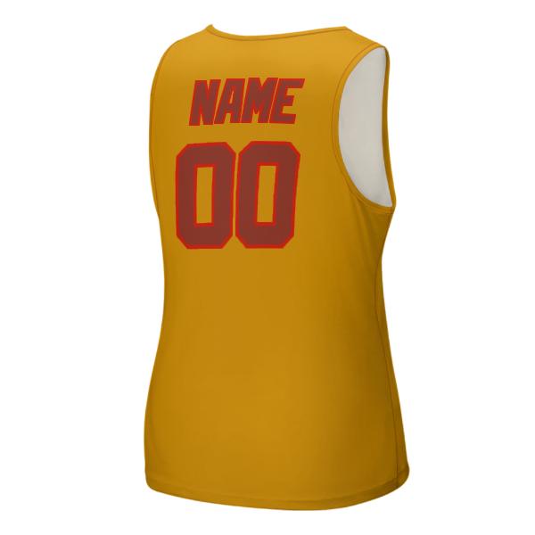 Maßgeschneidertes Gelb Korallenrot Herren Tanktop
