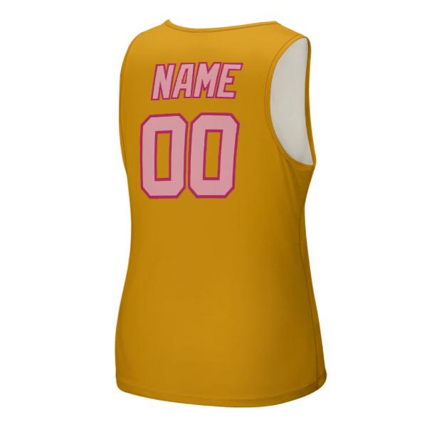 Maßgeschneidertes Gelb Rosa Herren Tanktop