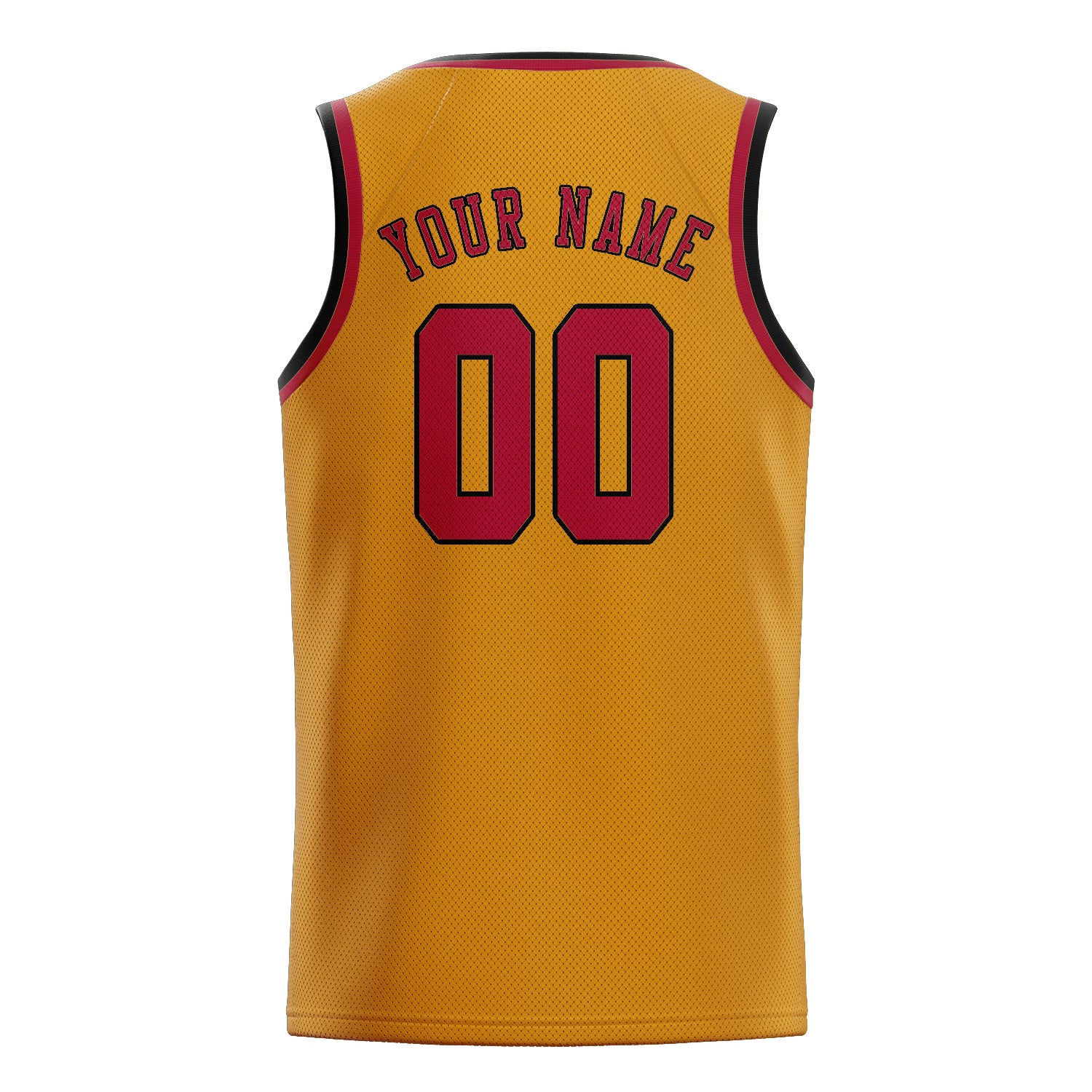 Benutzerdefiniertes Professionelles Gelb Rot Basketballtrikot