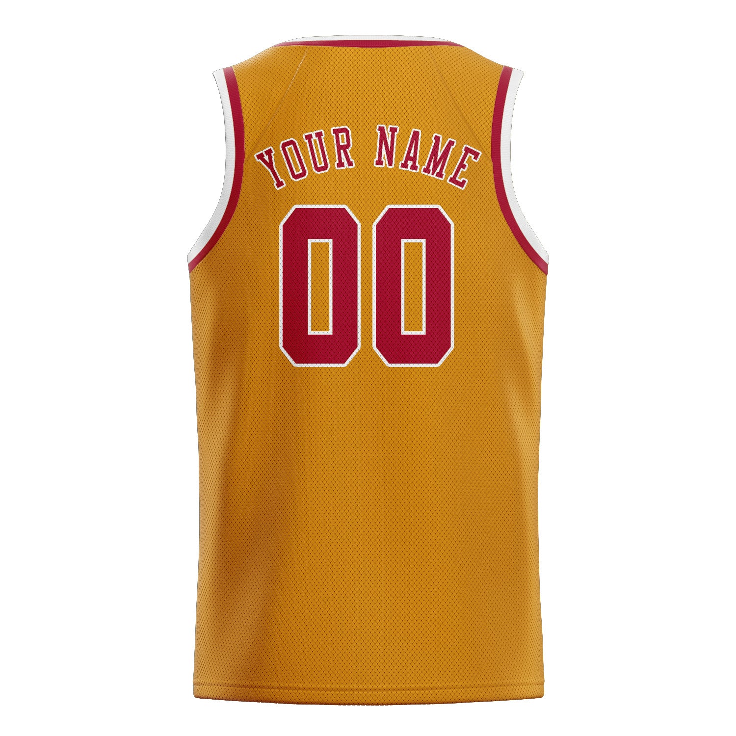 Benutzerdefiniertes Professionelles Gelb Rot Basketballtrikot