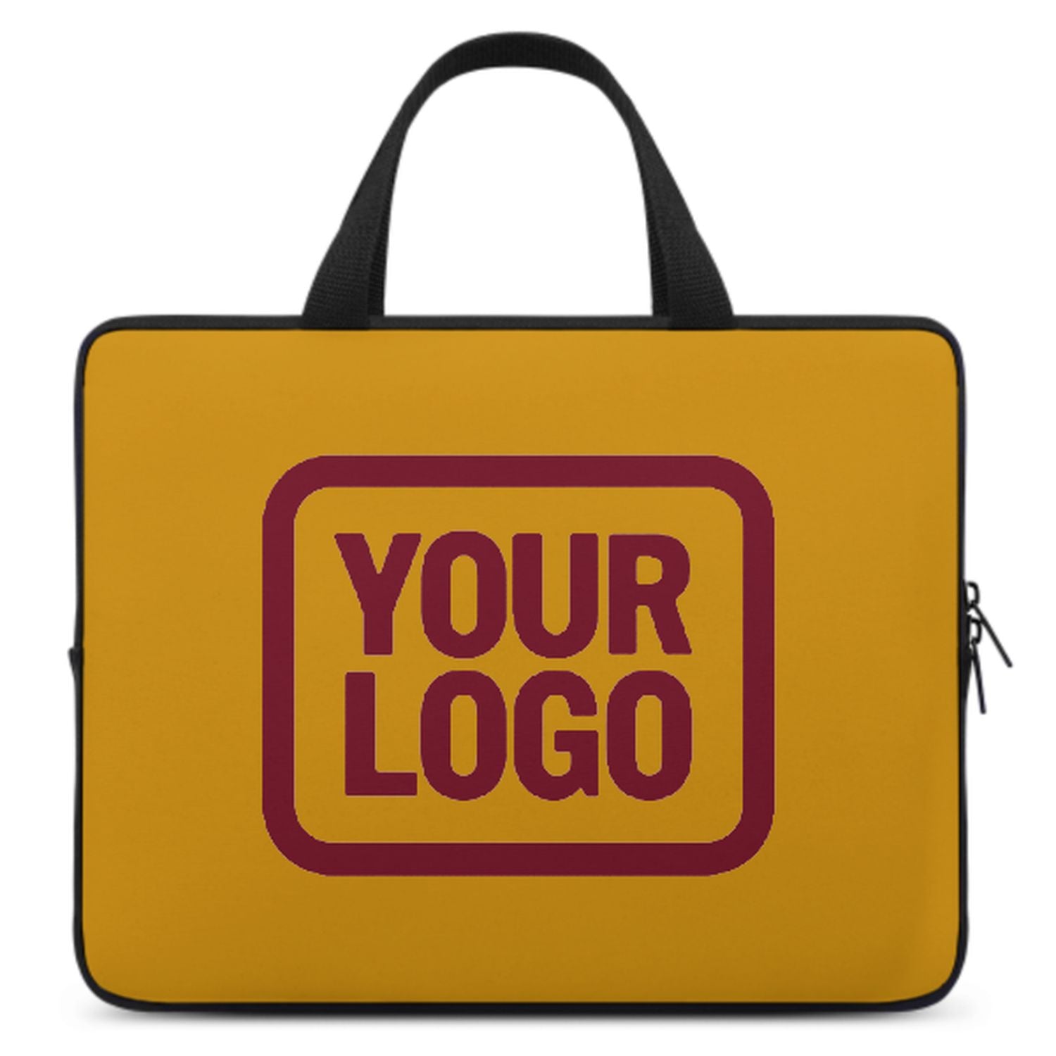 Borsa per laptop personalizzata giallo cremisi rosso