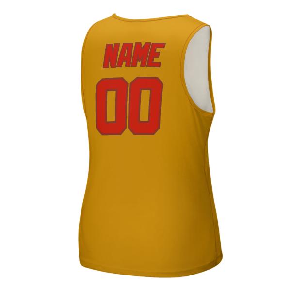 Maßgeschneidertes Gelb Orangerot Herren Tanktop
