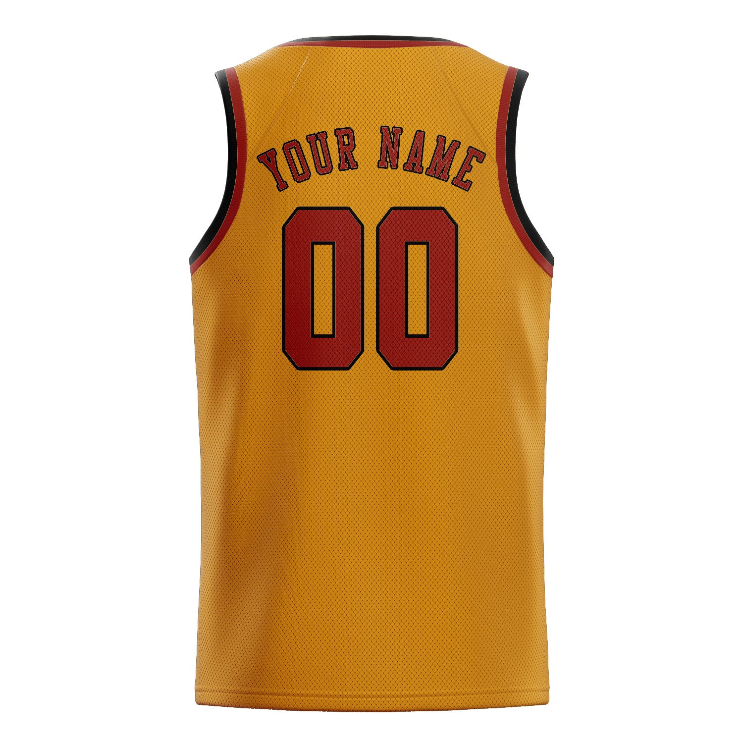 Benutzerdefiniertes Professionelles Gelb Korallenrot Basketballtrikot