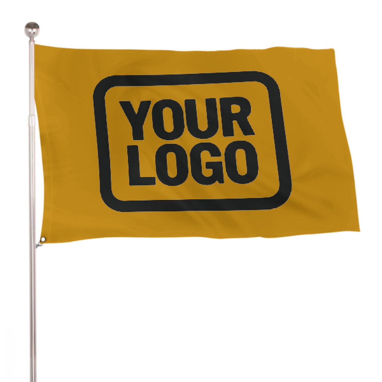 Maßgeschneidertes Gelb Schwarz Flagge