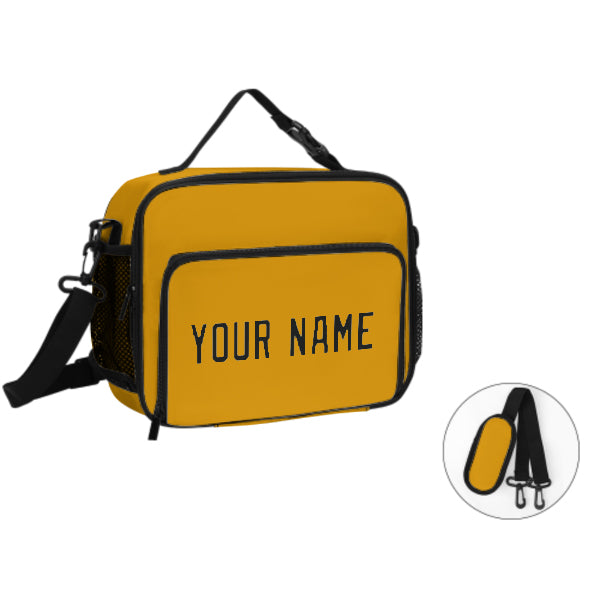 Maßgeschneidertes Gelb Black Lunch-Tasche