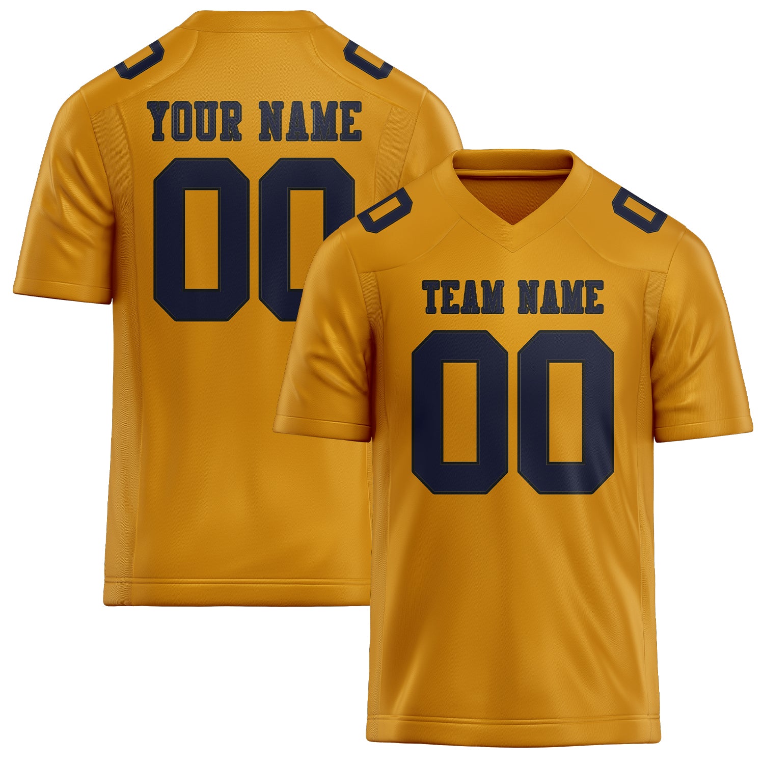 Maßgeschneidertes Professionelles Gelb Stahlblau Rugbytrikot