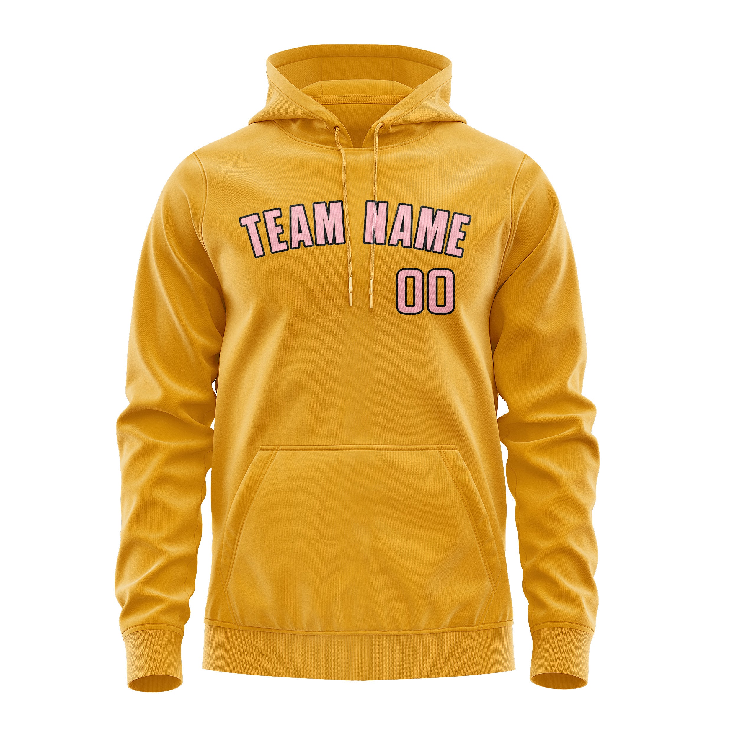 Maßgeschneidertes Gelb Rosa Hoodie