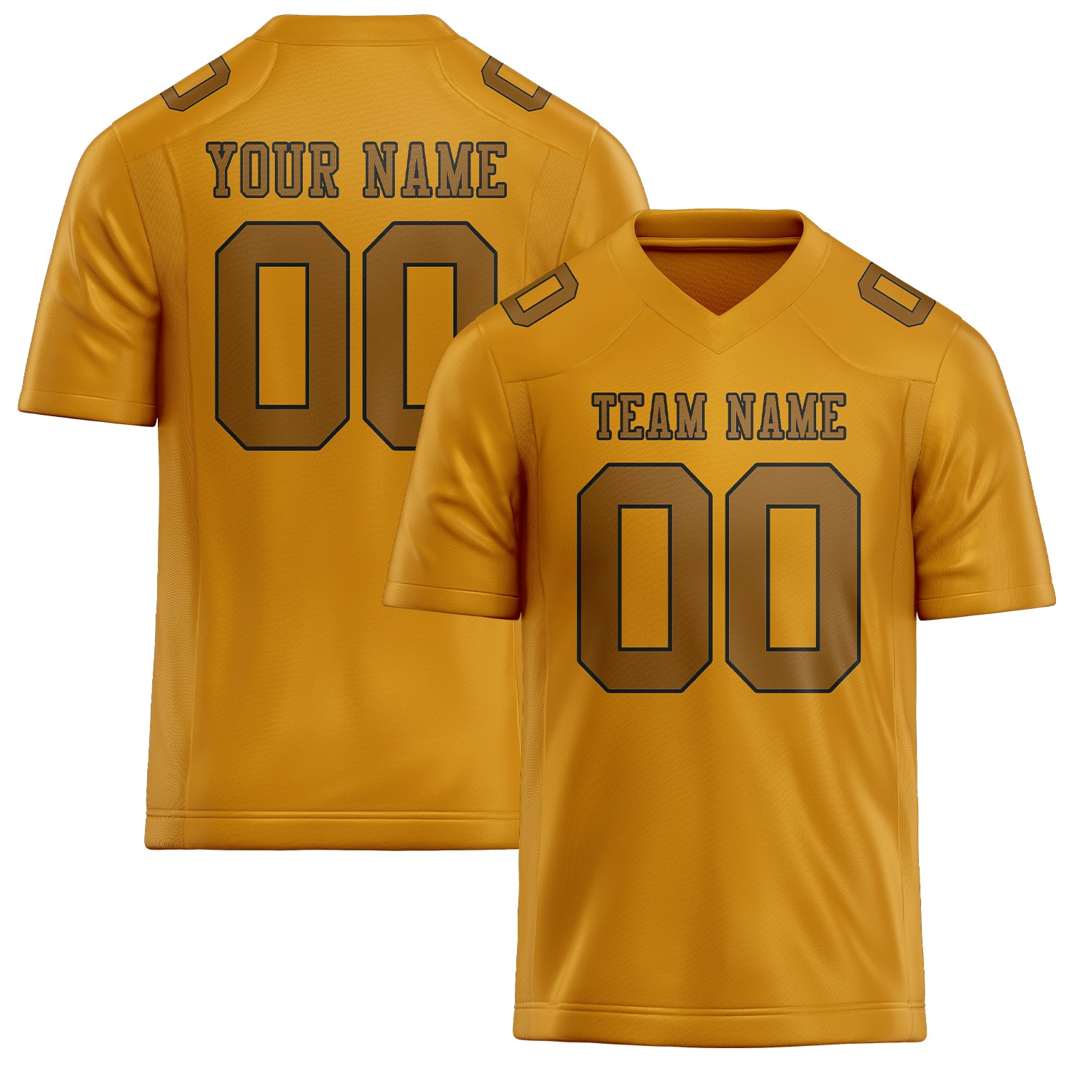 Maßgeschneidertes Professionelles Gelb Khaki Rugbytrikot