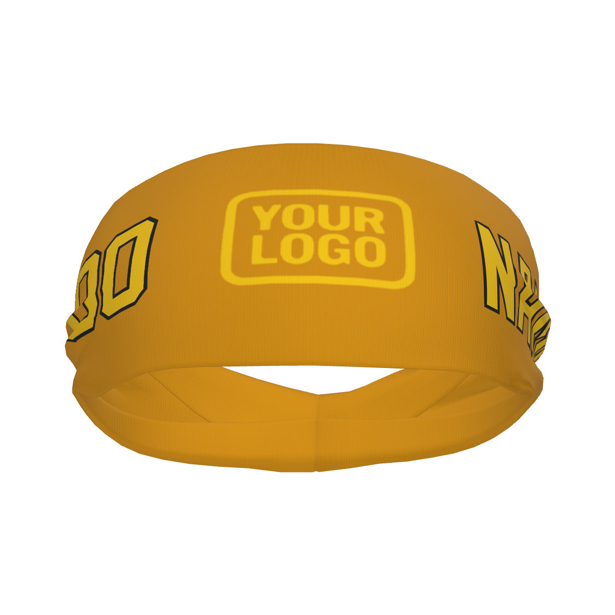 Maßgeschneidertes Gelb Gold Sport Stirnband