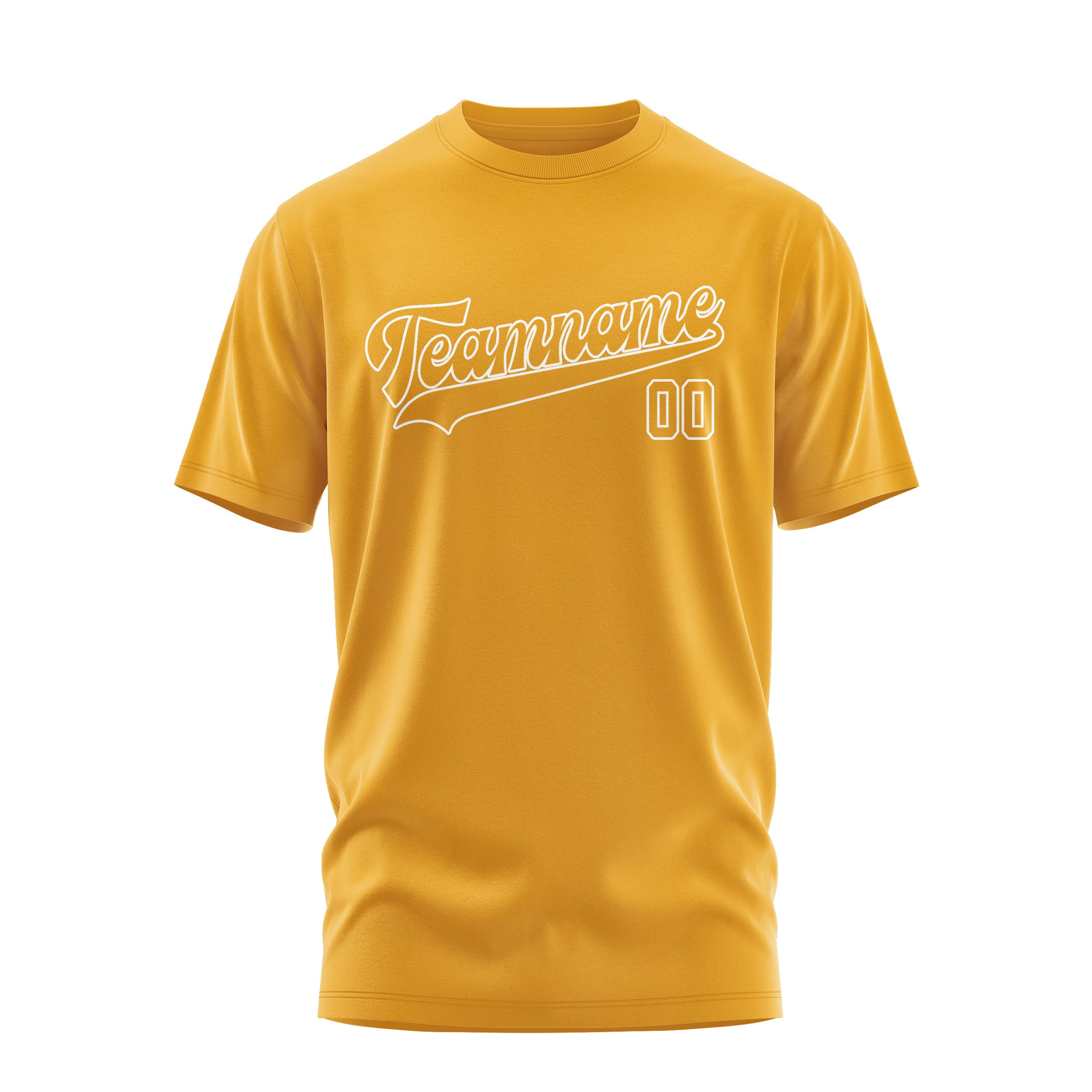 Maßgeschneidertes Gelb Gelb T-Shirt