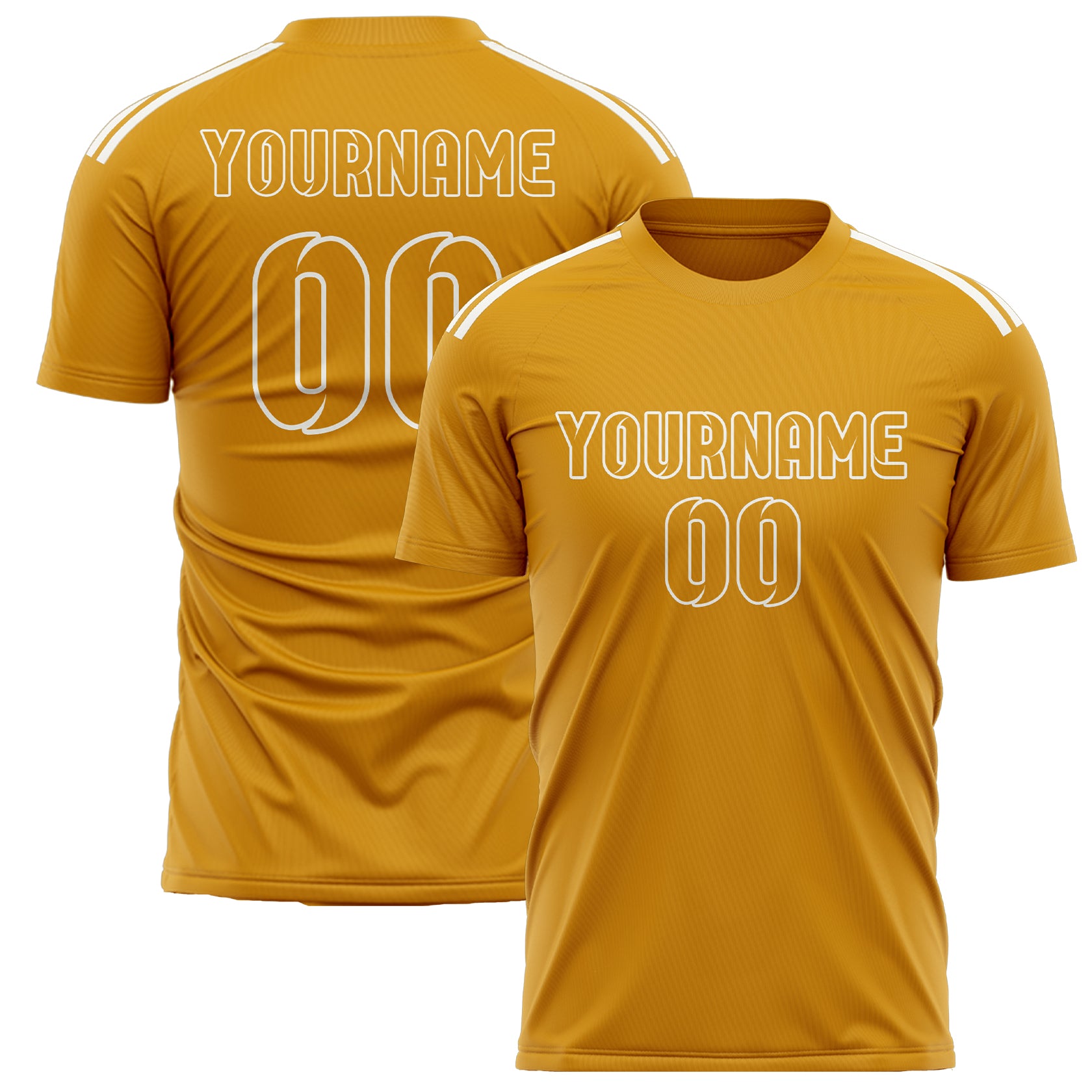 Benutzerdefiniertes Professionelles Gelb Gelb Fußballtrikot