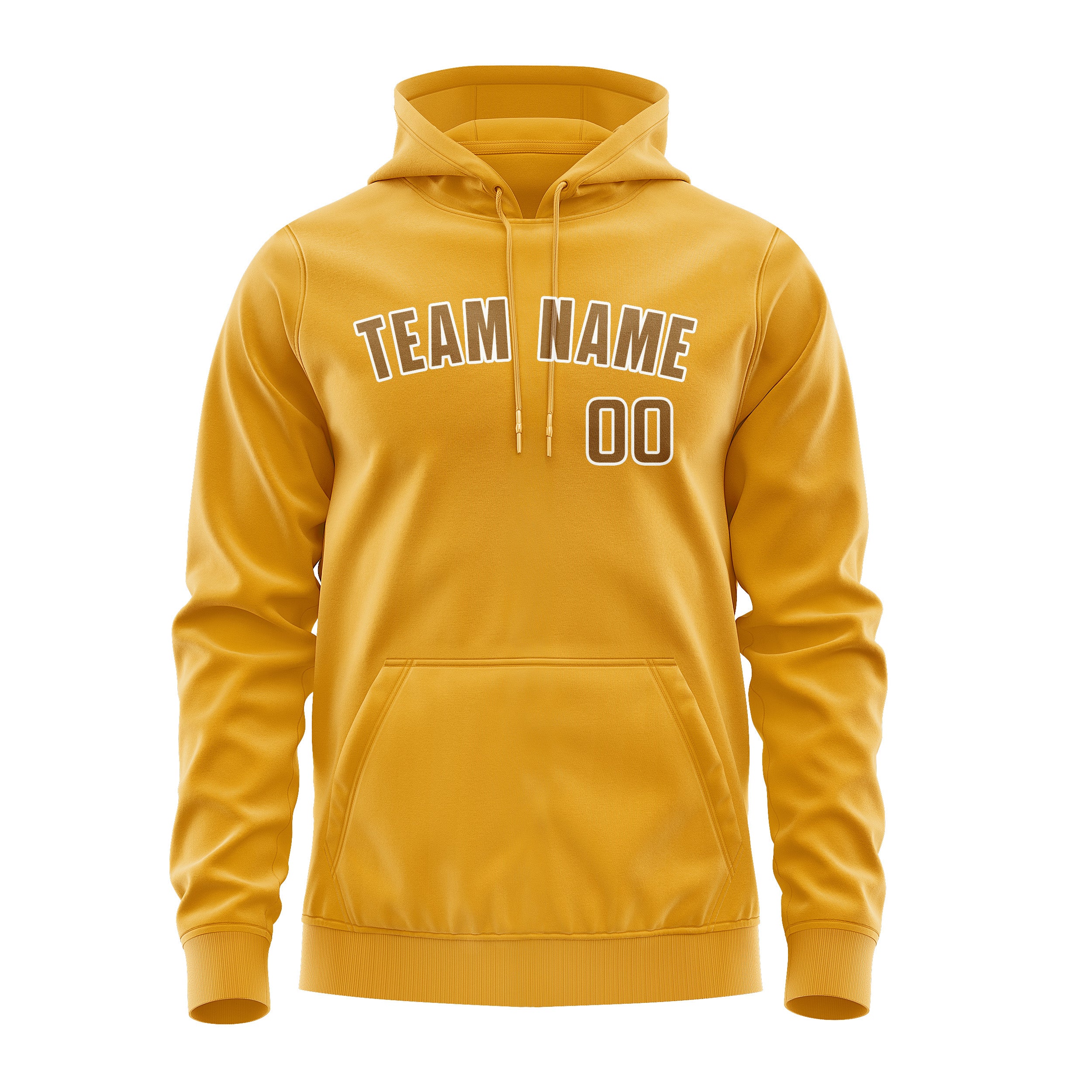 Maßgeschneidertes Gelb Khaki Hoodie