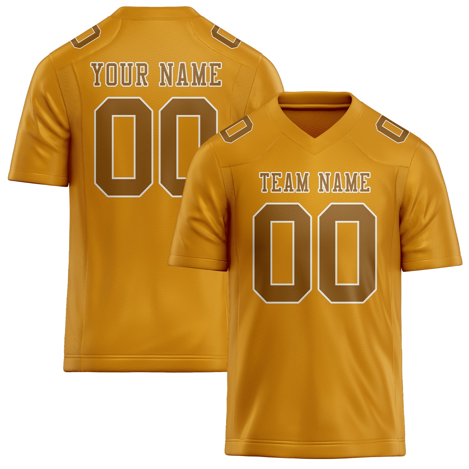 Maßgeschneidertes Professionelles Gelb Khaki Rugbytrikot
