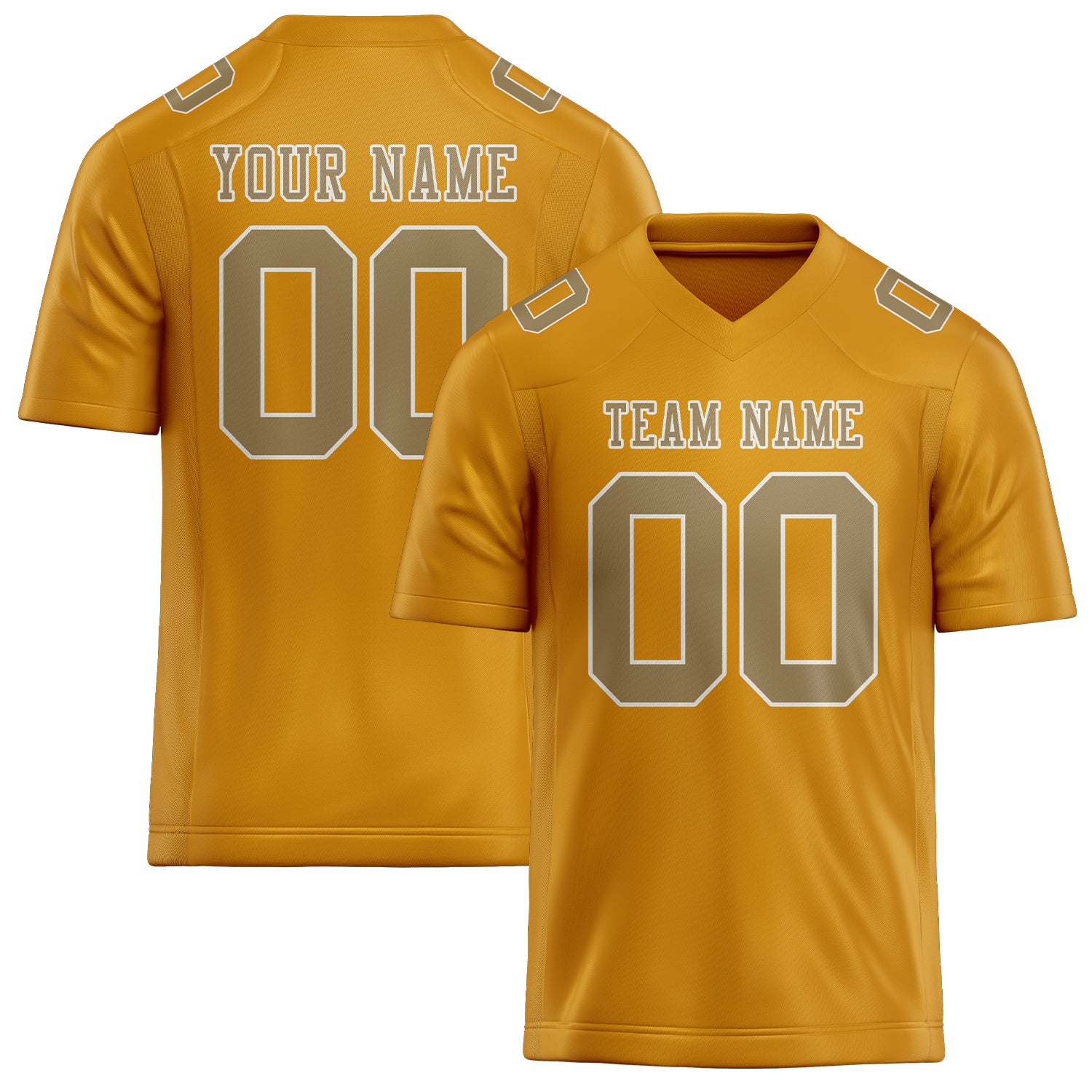 Maßgeschneidertes Professionelles Gelb Hellkhaki Rugbytrikot