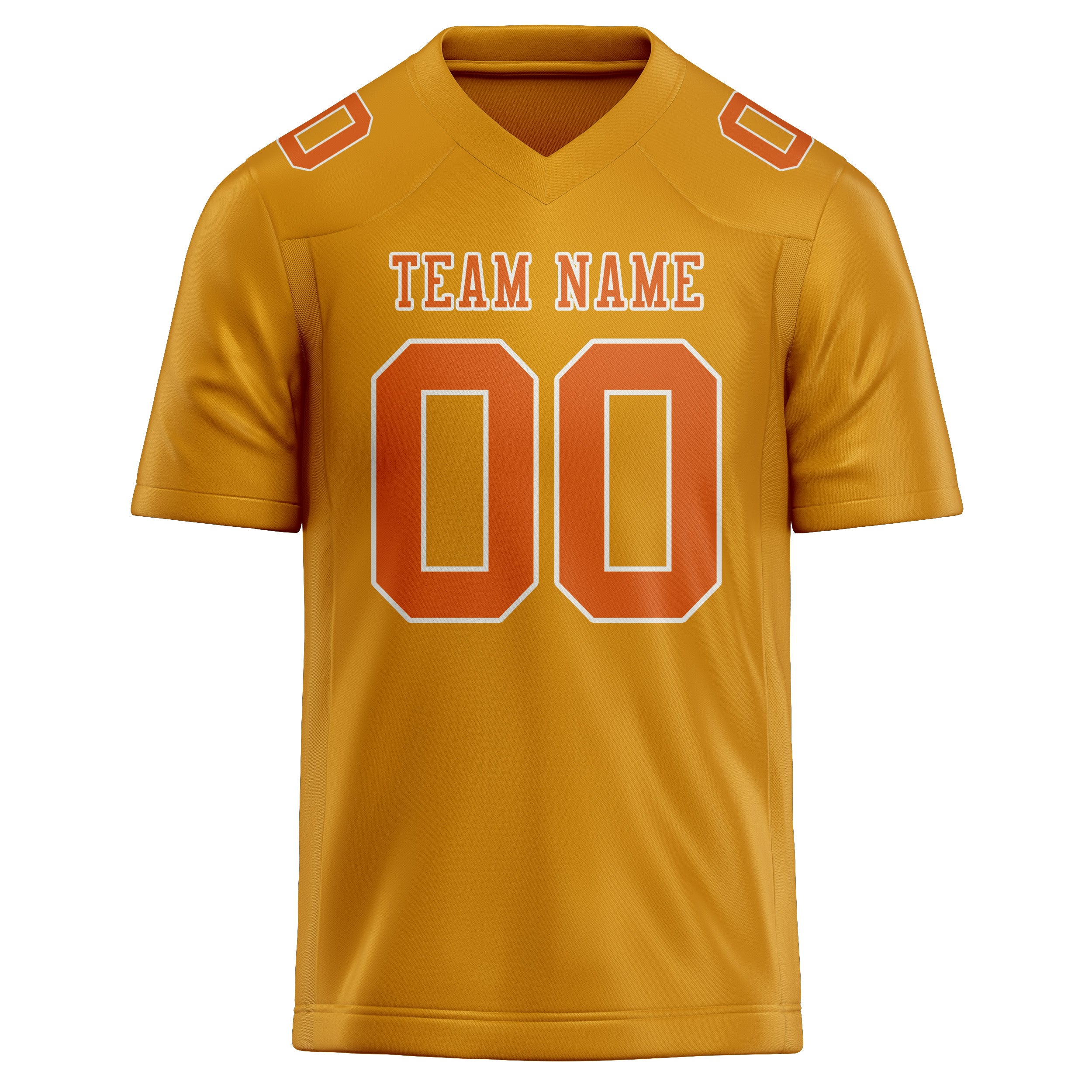 Maßgeschneidertes Professionelles Gelb Orange Rugbytrikot