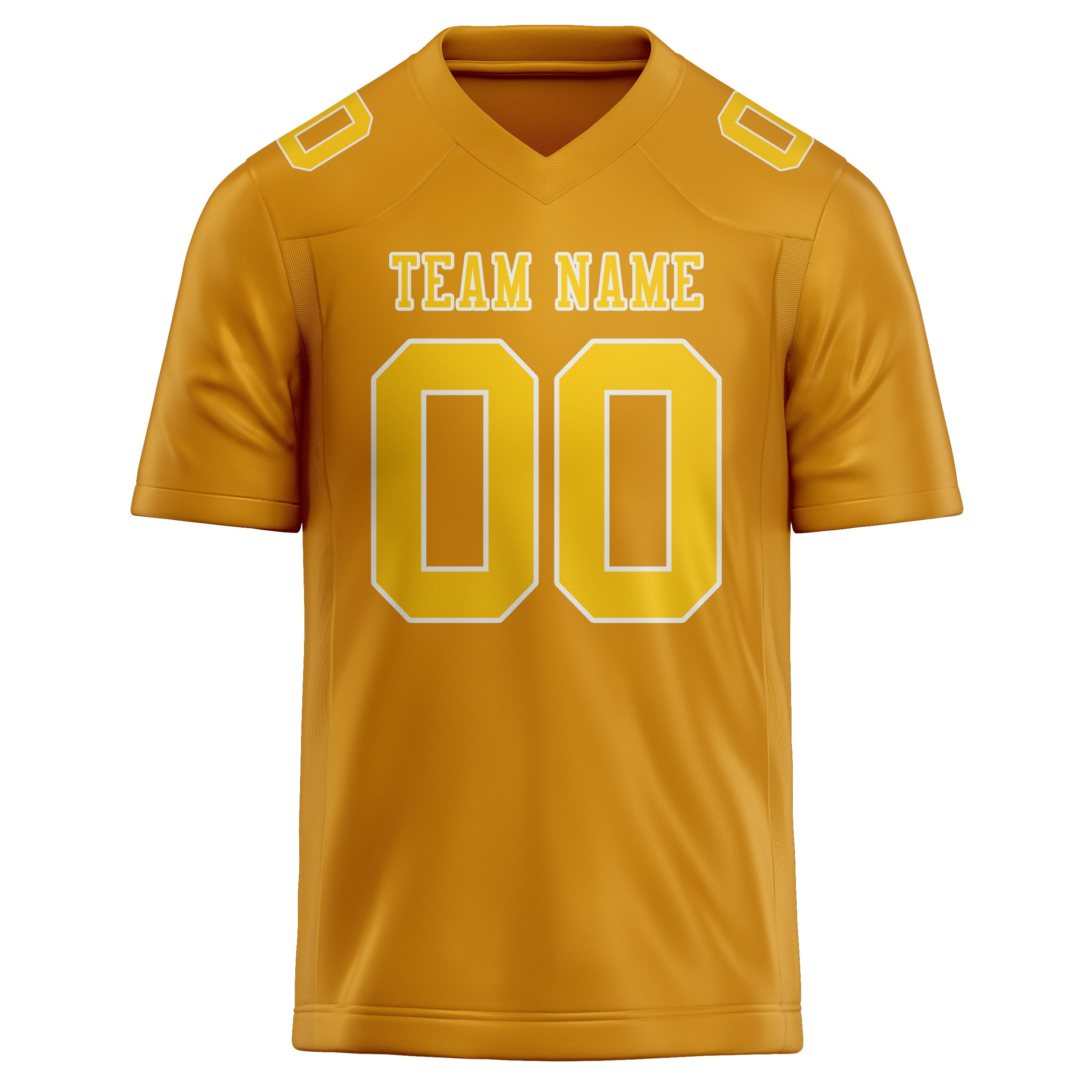 Maßgeschneidertes Professionelles Gelb Gold Rugbytrikot