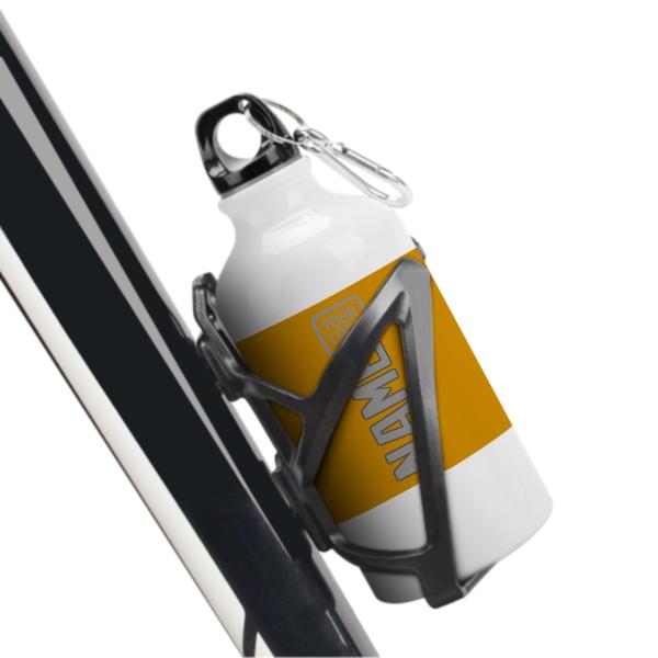 Maßgeschneidertes Gelb Grau Sportflasche
