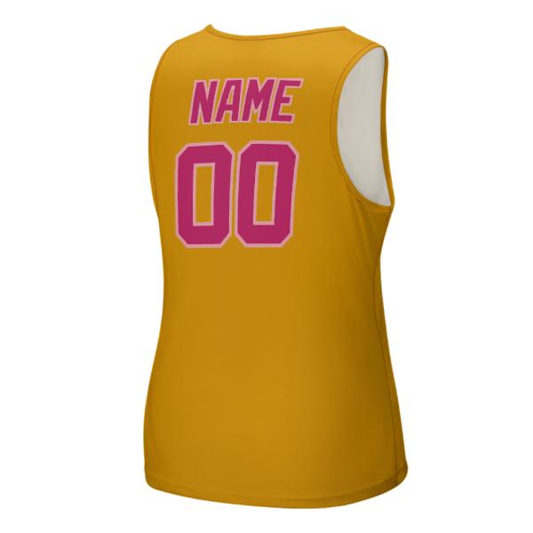 Maßgeschneidertes Gelb Rosarot Herren Tanktop
