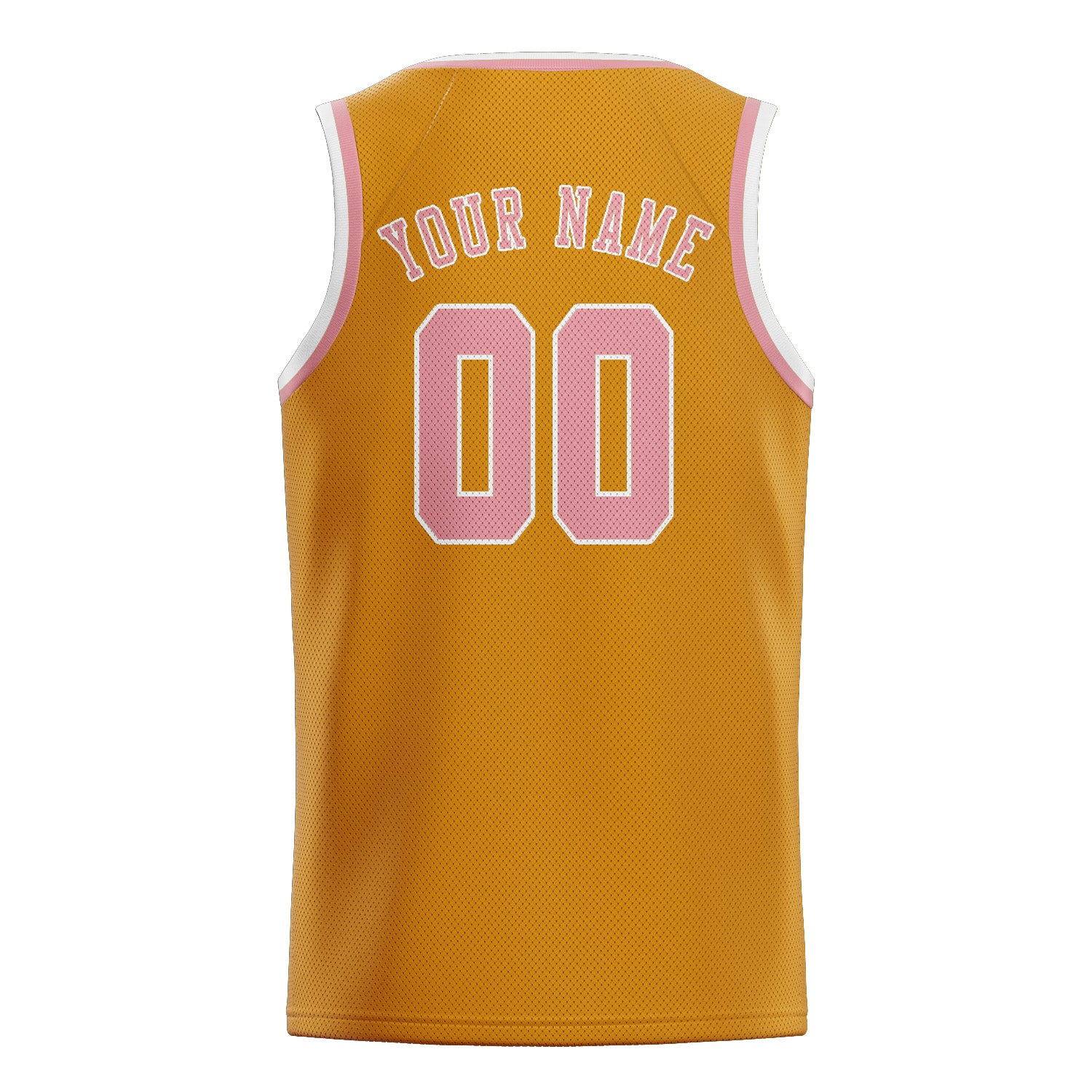 Benutzerdefiniertes Professionelles Gelb Rosa Basketballtrikot