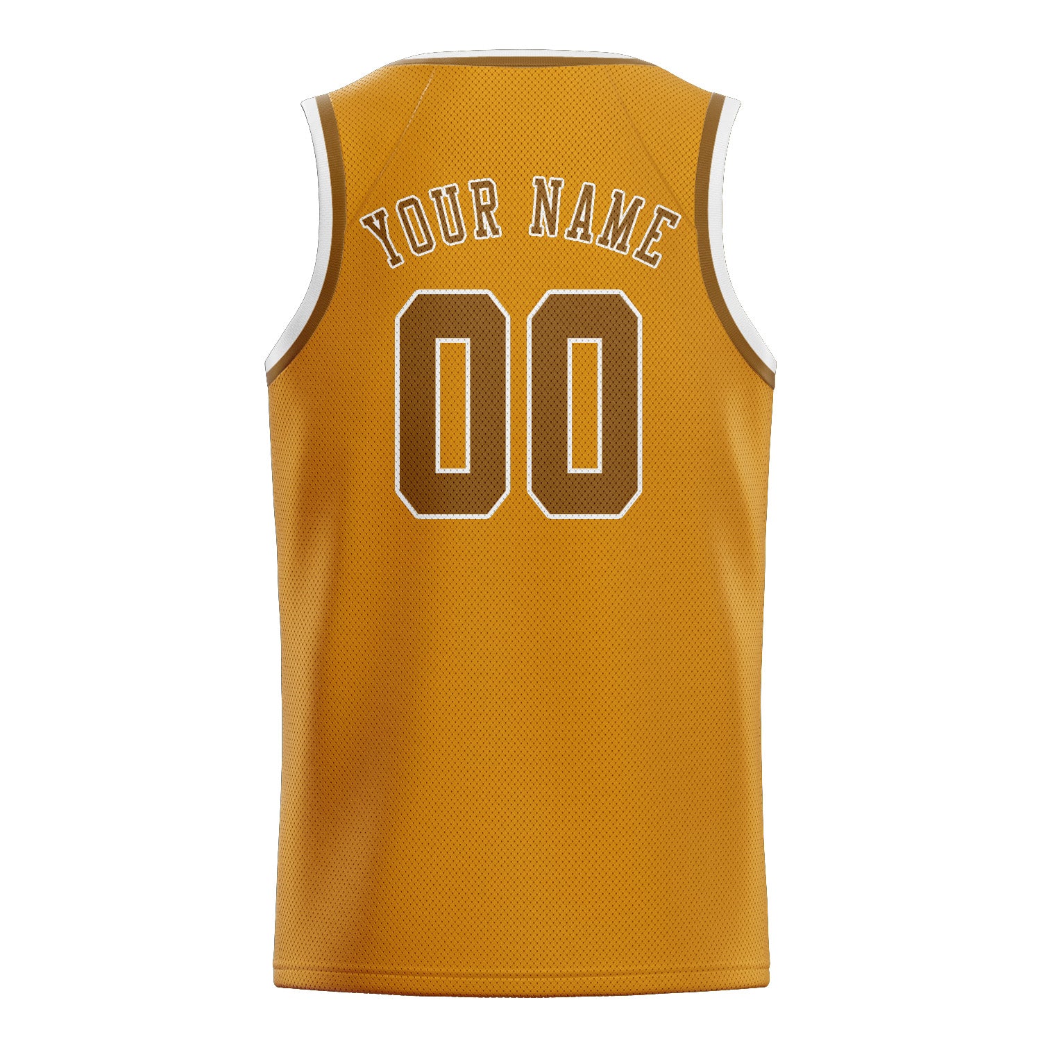 Benutzerdefiniertes Professionelles Gelb Khaki Basketballtrikot