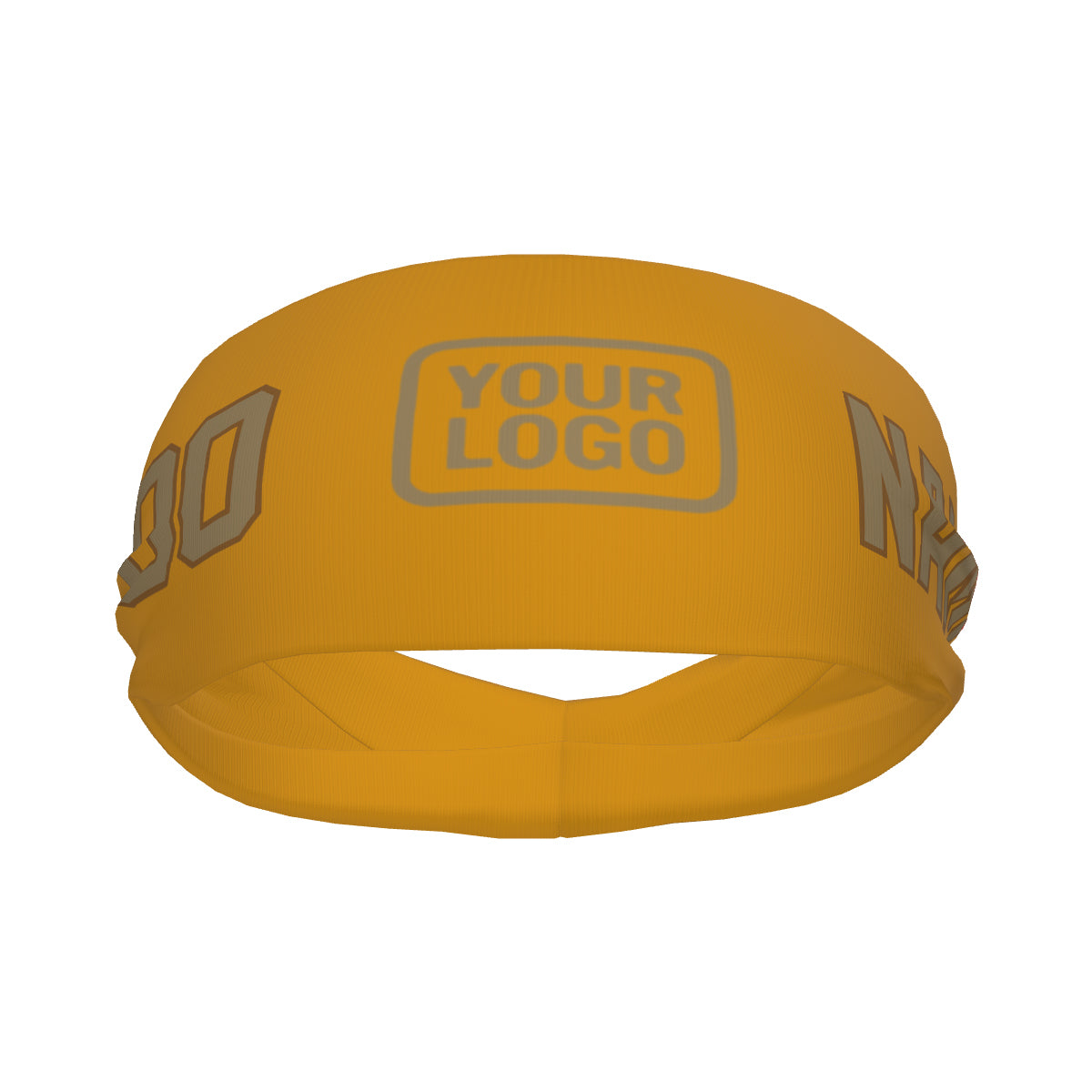 Maßgeschneidertes Gelb Hellkhaki Sport Stirnband