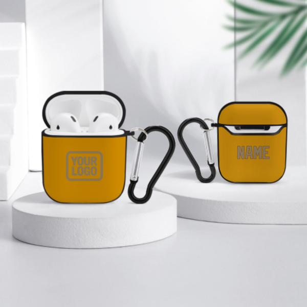 Maßgeschneidertes Gelb Hellkhaki AirPods-Hülle