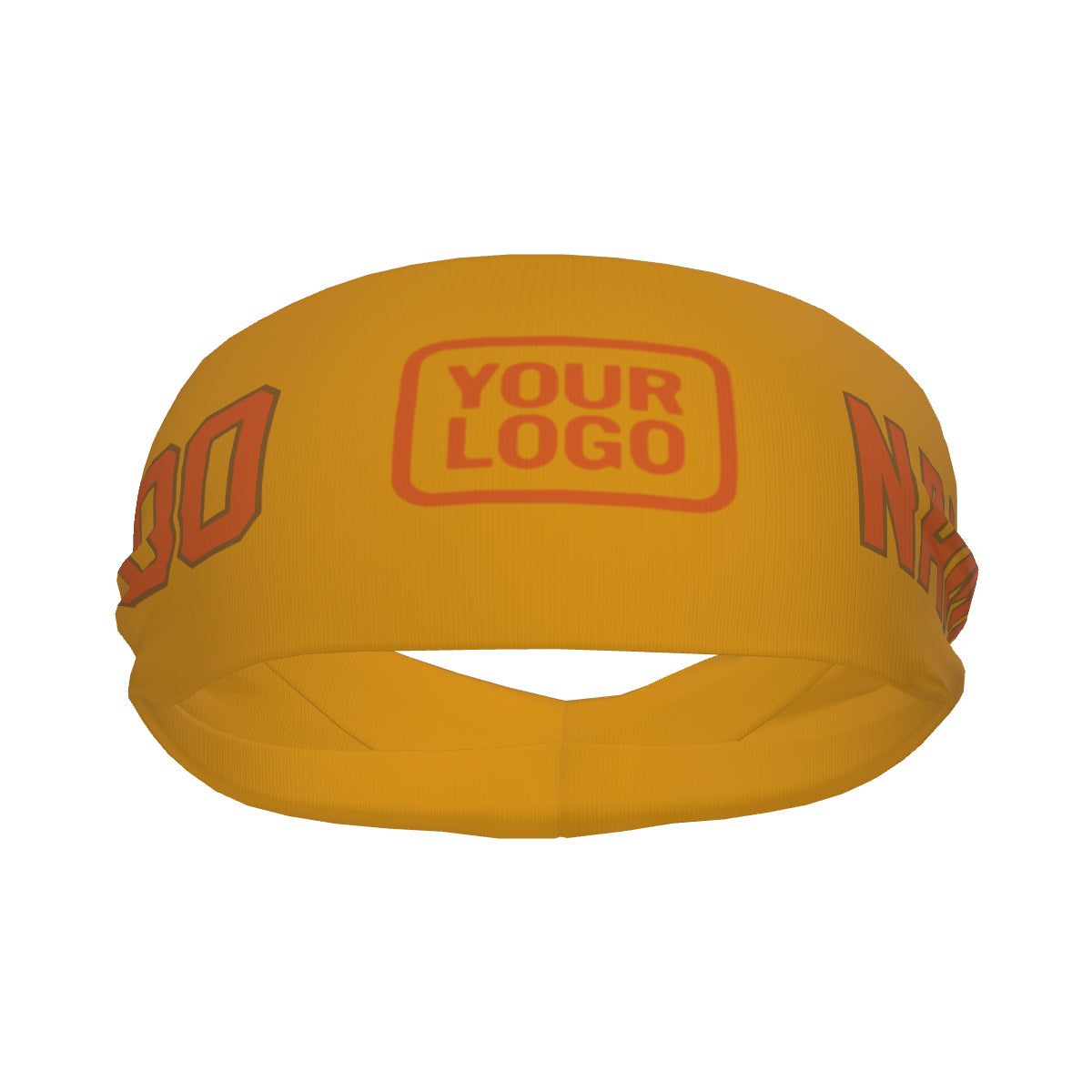 Maßgeschneidertes Gelb Orange Sport Stirnband