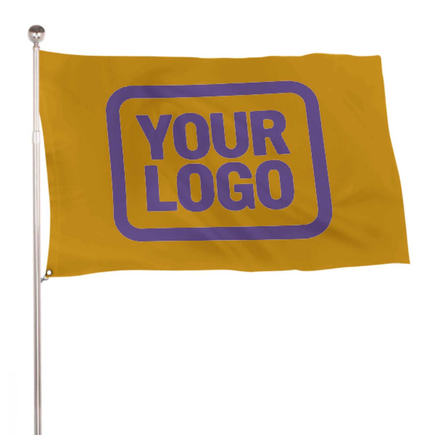 Maßgeschneidertes Gelb Lavendel Flagge
