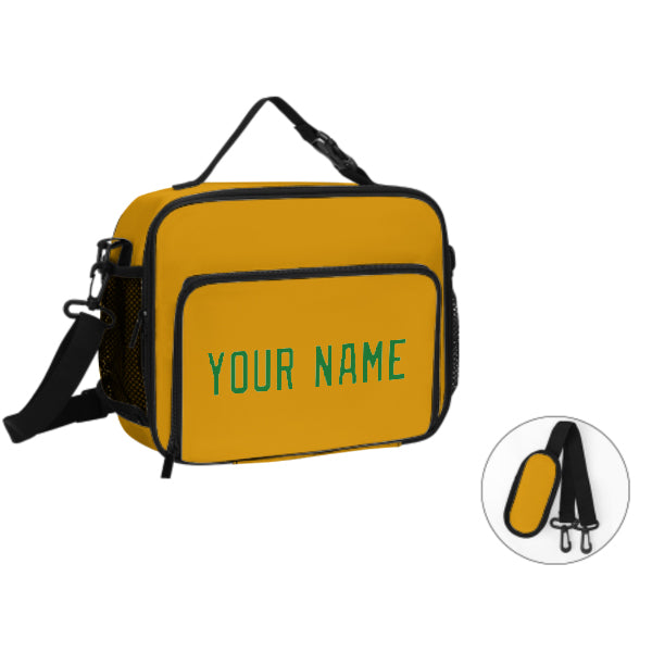 Maßgeschneidertes Gelb Emerald Green Lunch-Tasche