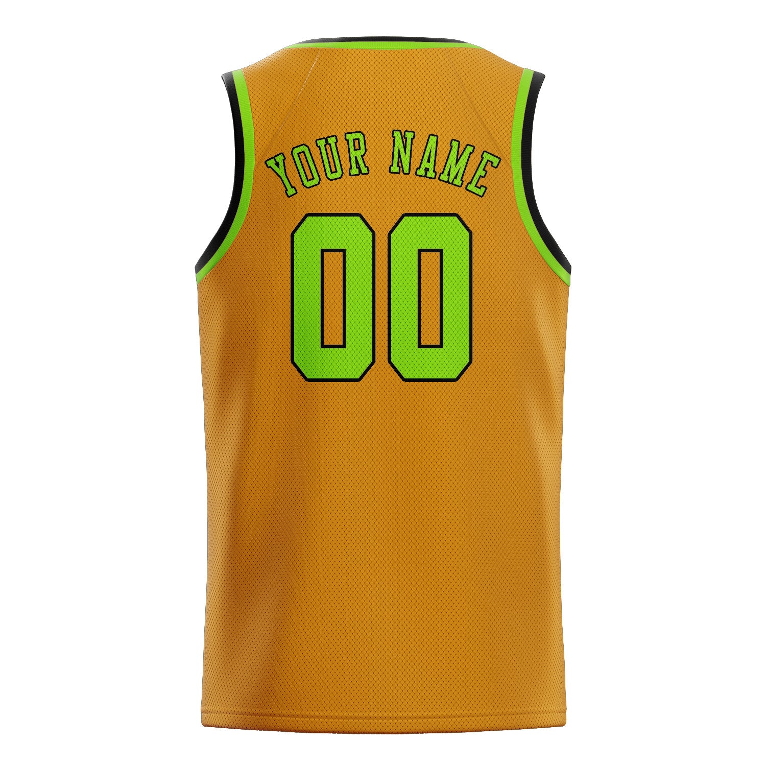 Benutzerdefiniertes Professionelles Gelb Smaragdgrün Basketballtrikot