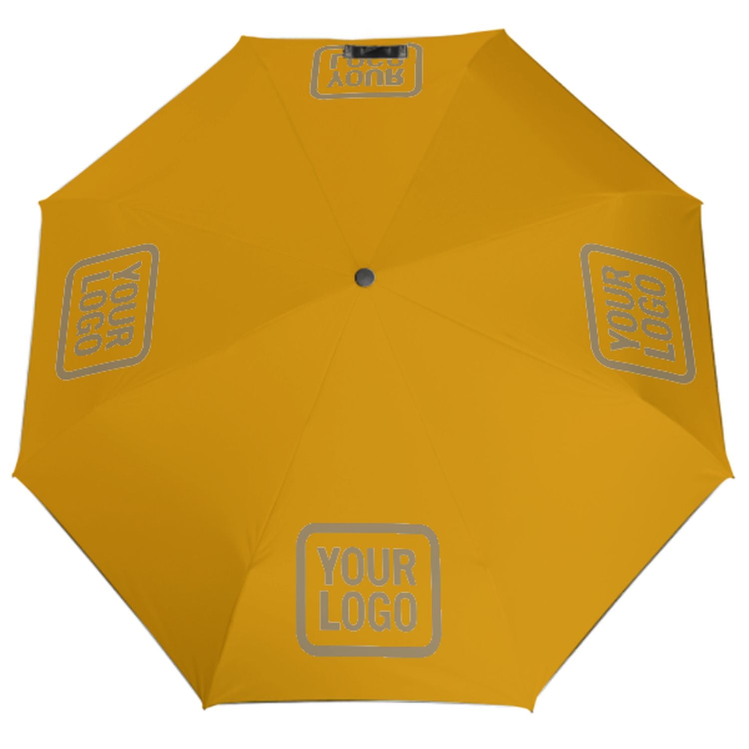 Maßgeschneidertes Gelb Hellkhaki Automatik-Regenschirm