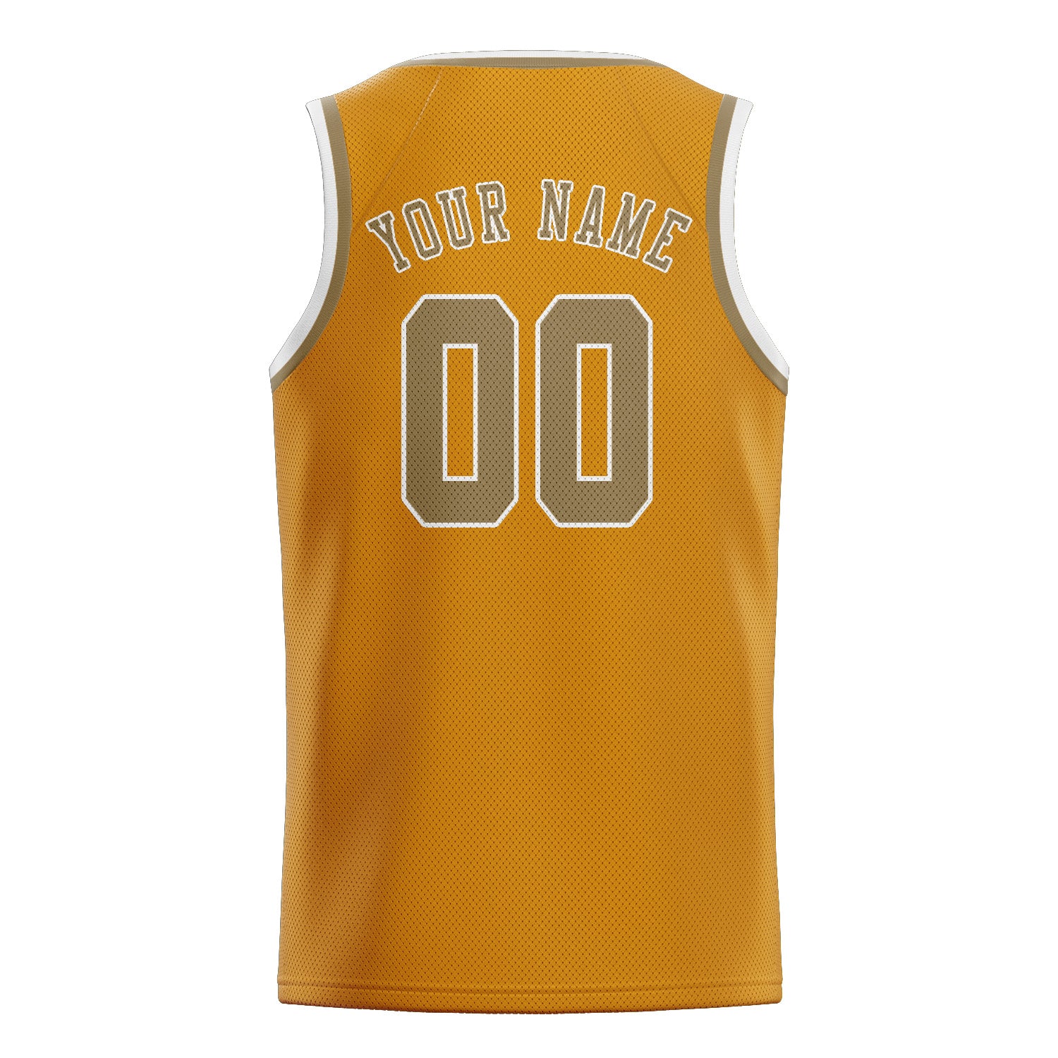 Benutzerdefiniertes Professionelles Gelb Hellkhaki Basketballtrikot