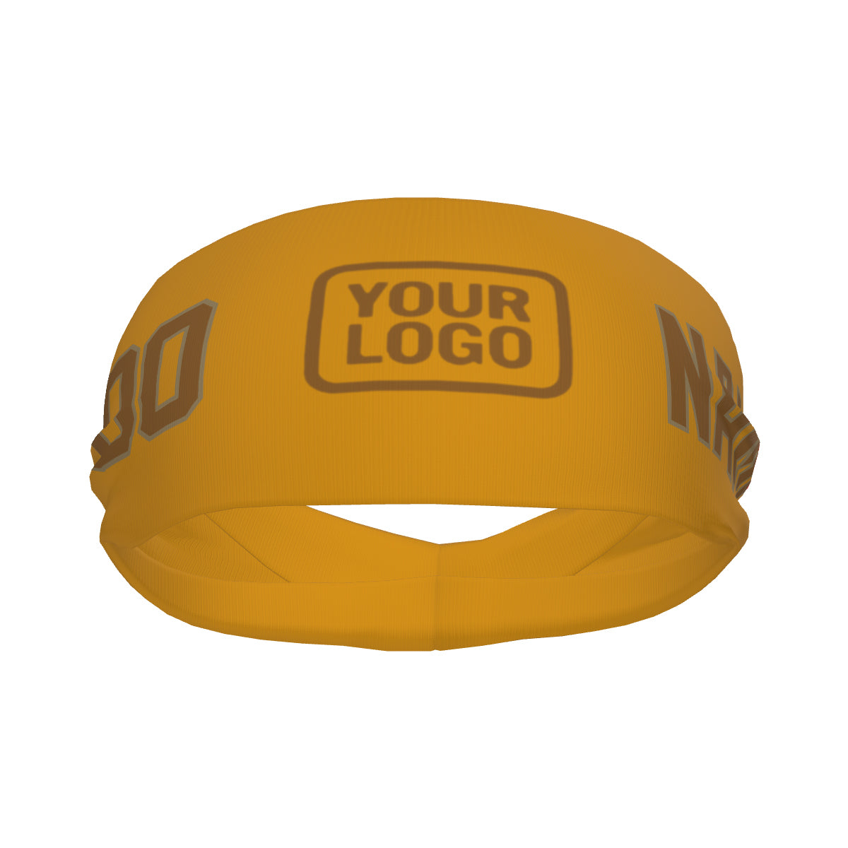 Maßgeschneidertes Gelb Khaki Sport Stirnband
