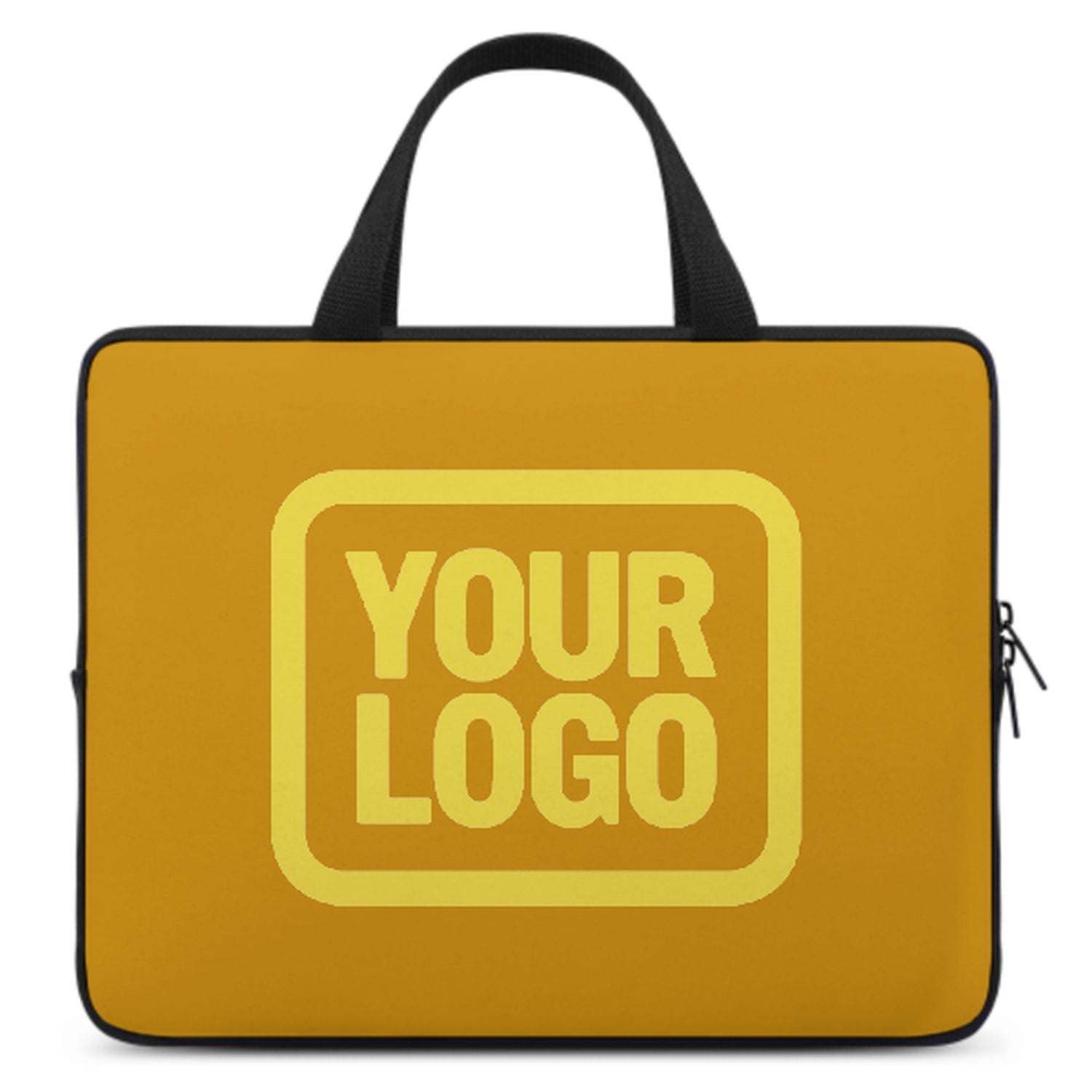 Borsa per laptop personalizzata gialla chiara