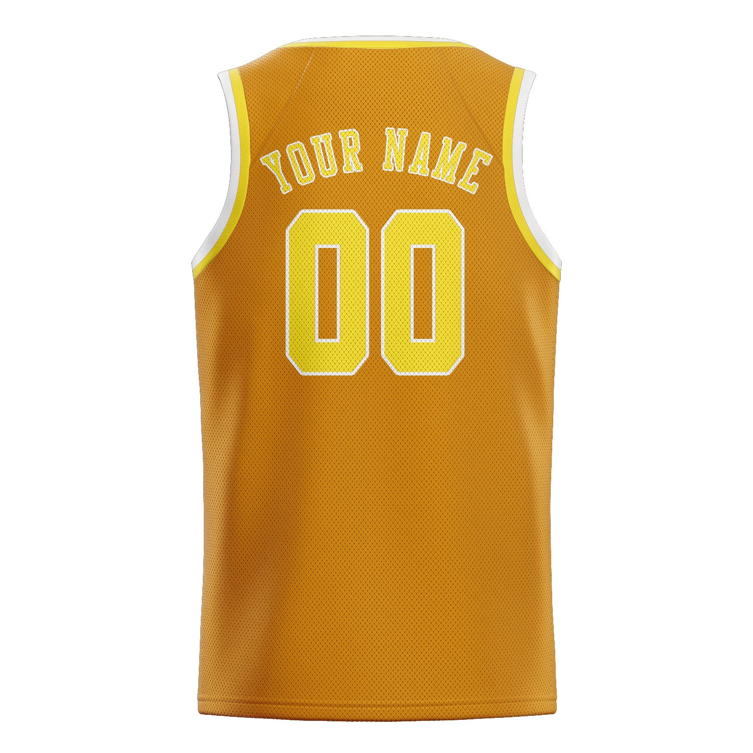 Benutzerdefiniertes Professionelles Gelb Blassgelb Basketballtrikot
