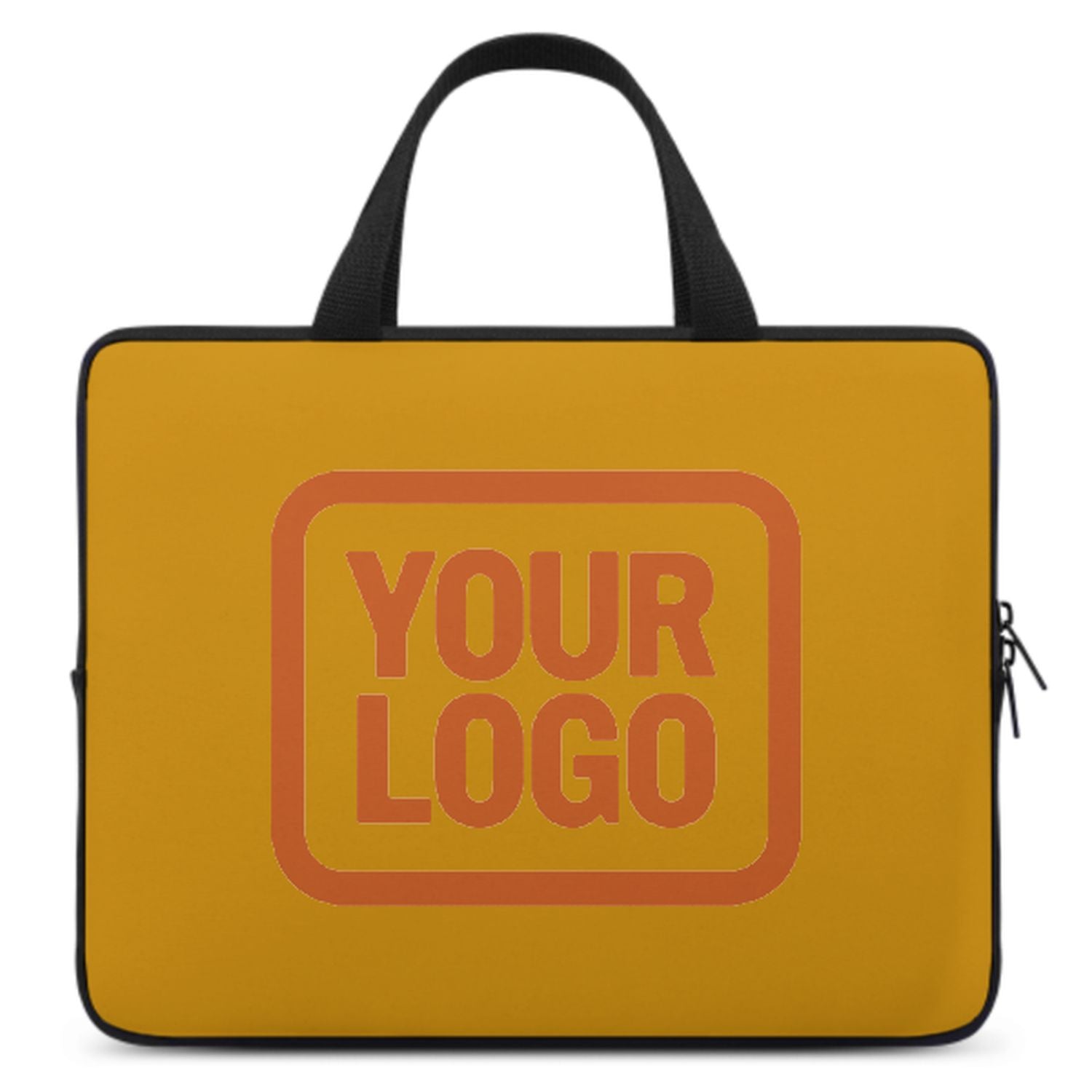 Borsa per laptop personalizzata giallo-arancione
